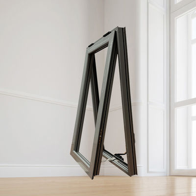 Fenêtre à auvents en aluminium de taille personnalisée avec bonne isolation acoustique et haute résistance