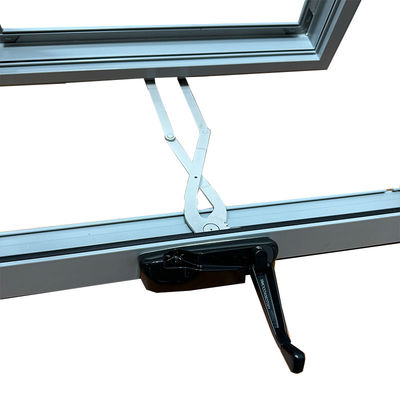 Fenêtre à auvents en aluminium de taille personnalisée avec bonne isolation acoustique et haute résistance