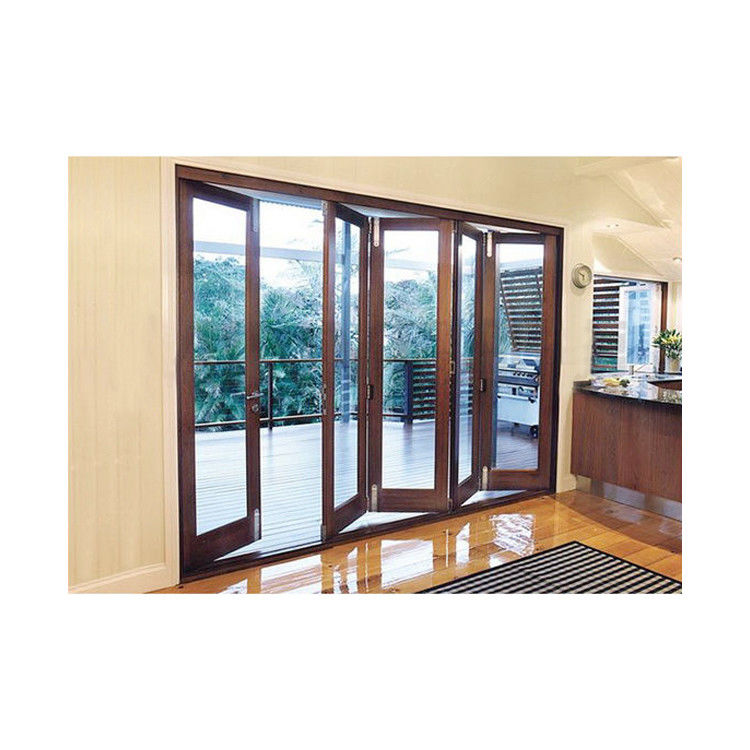 Porte coulissante pliante pour balcon extérieur