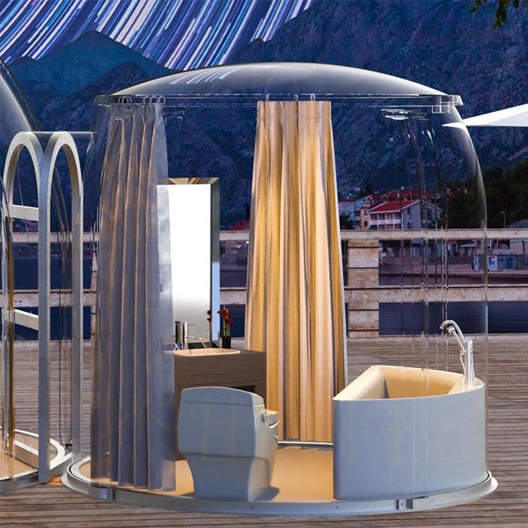 Structure en aluminium Chambre solaire Maison dôme avec vue des étoiles et assemblage modulaire de la carte PC
