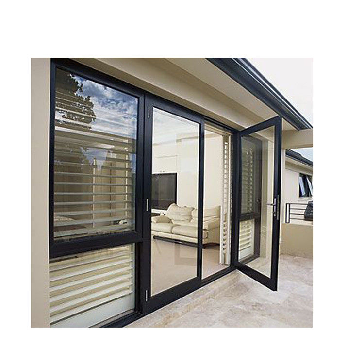 1Épaisseur de profilée de.4 mm Brise thermique Porte en alliage d'aluminium pour style australien