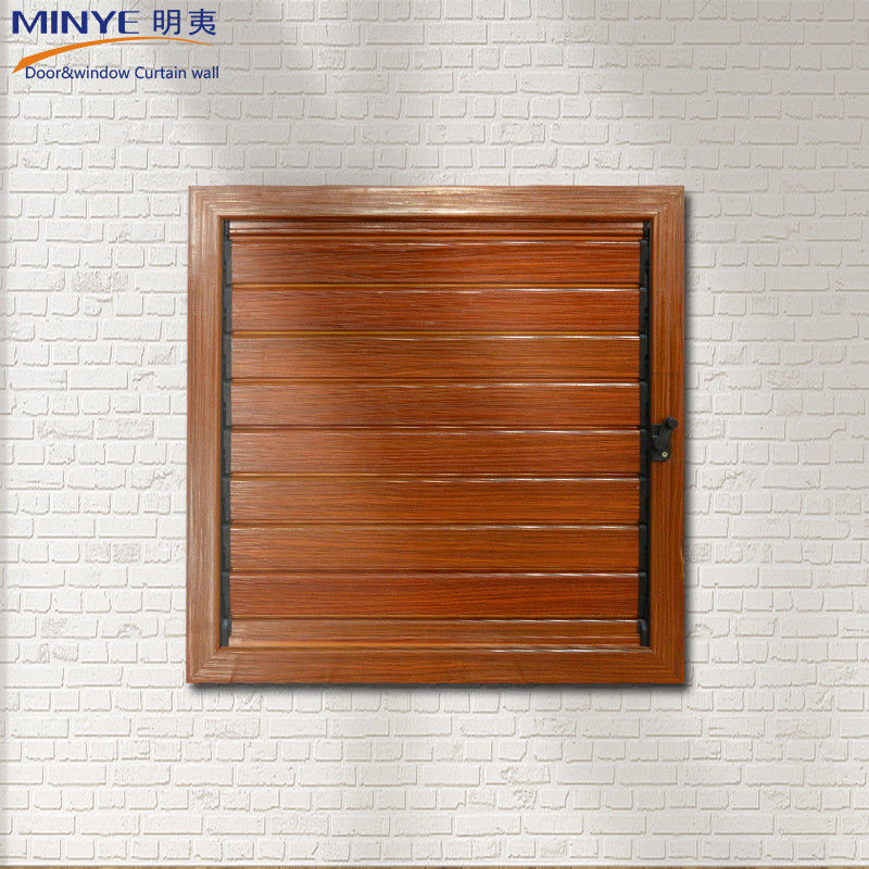 Design moderne couleurs personnalisées couleur bois Louvers en aluminium pour la maison