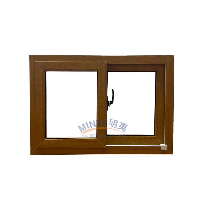 Fenêtres coulissantes en UPVC personnalisables avec motif d'ouverture horizontale et sélection de couleur