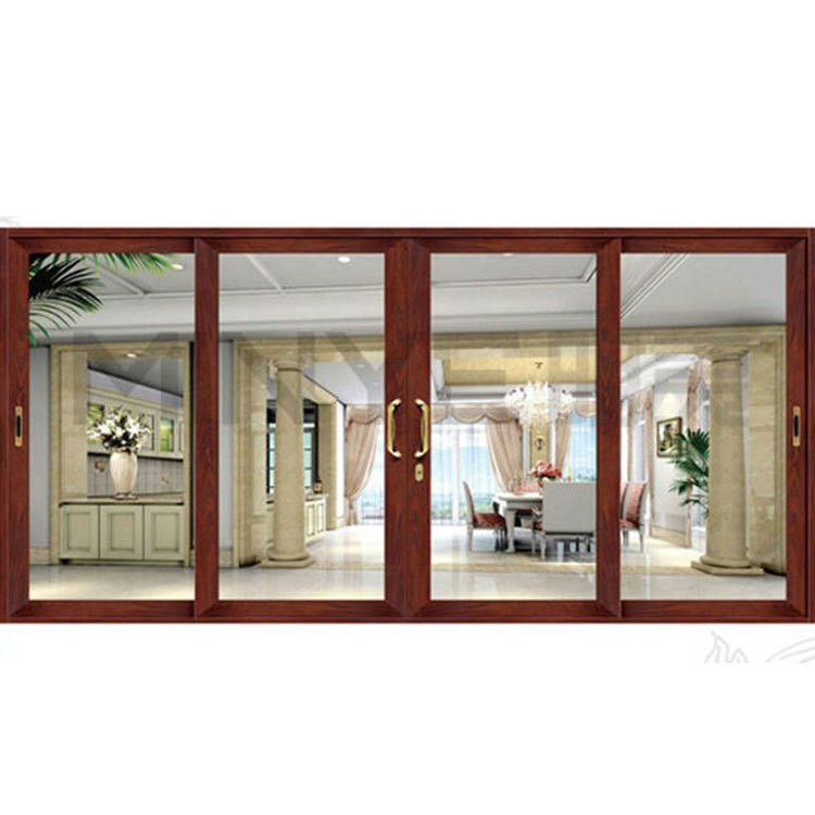Porte d'entrée de magasin coulissante en aluminium avec le matériel ROTO allemand et le design personnalisable