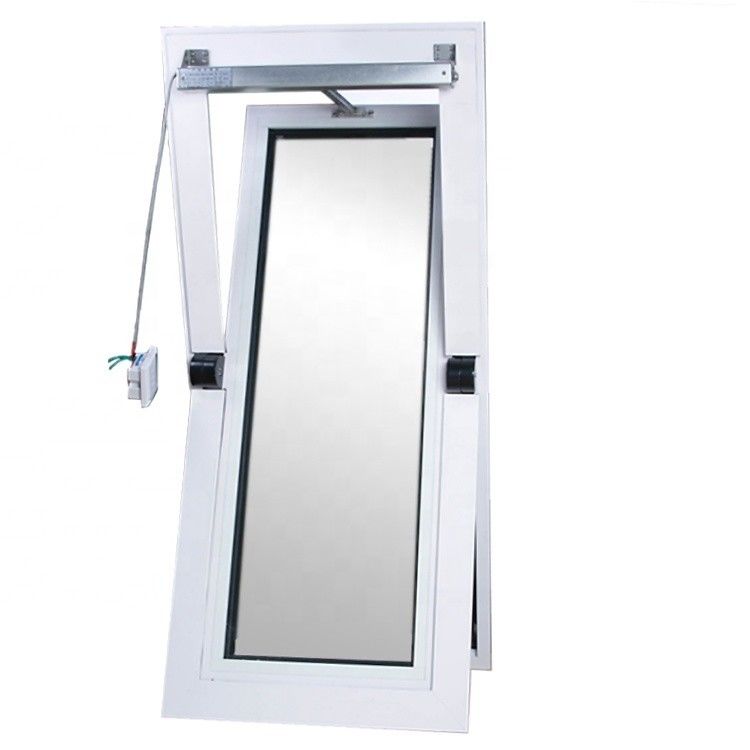 Vitrage trempé en alliage d'aluminium décoratif en centre pivot casement inclinaison et fenêtre tournante