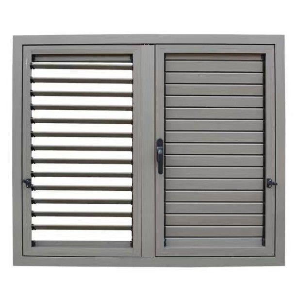Louver manche volet à manivelle avec cadre en alliage d'aluminium et couleurs personnalisées