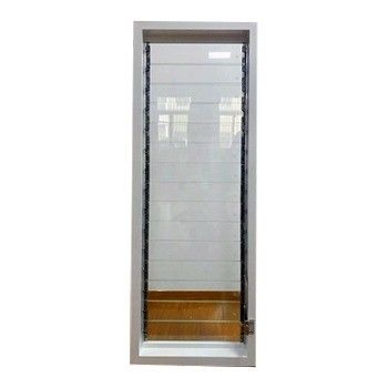 Couleur de profil personnalisé Louver design volet en verre en aluminium avec opérateur rotogear