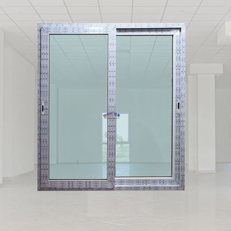 Porte coulissante en verre de cuisine en UPVC étanche avec porte intérieure en PVC finie