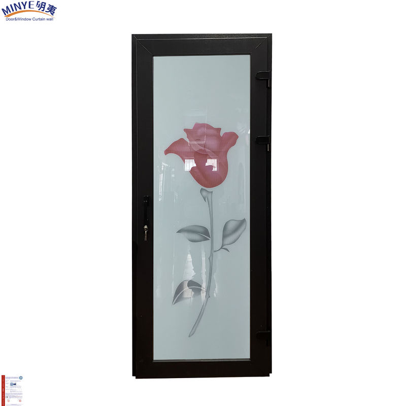 Style de conception moderne Porte à charnière verticale en UPVC pour villa en aluminium