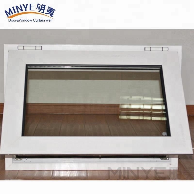Swing Open Normal PVC Profil Couleur personnalisée UPVC/PVC fenêtres suspendues simples pivotées horizontalement