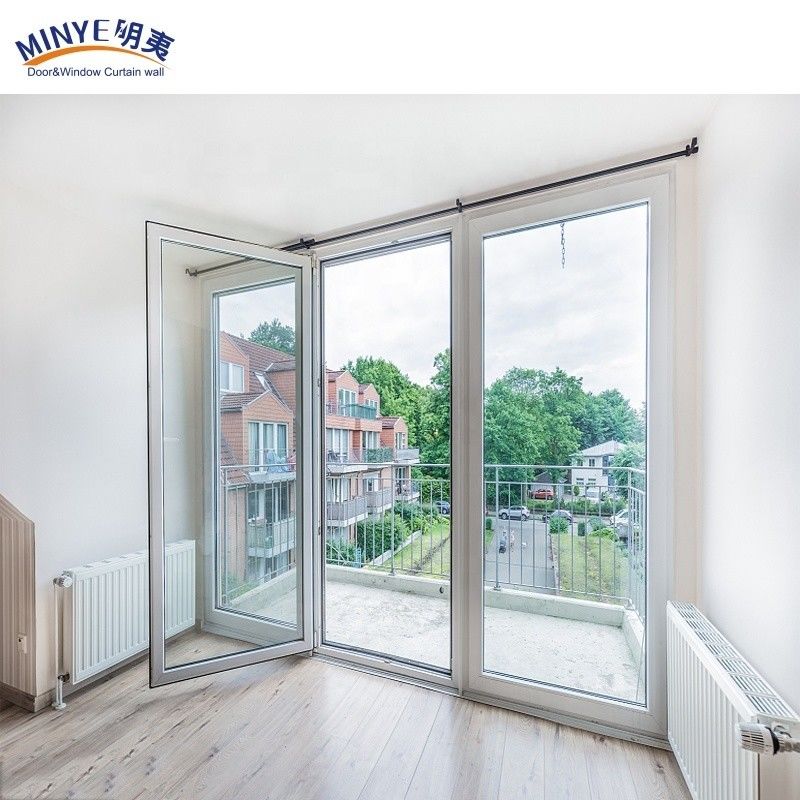 Villas Intérieur PVC Portes d'entrée épaisseur 2,5 mm Réseau d'écran en fibre de verre de design moderne