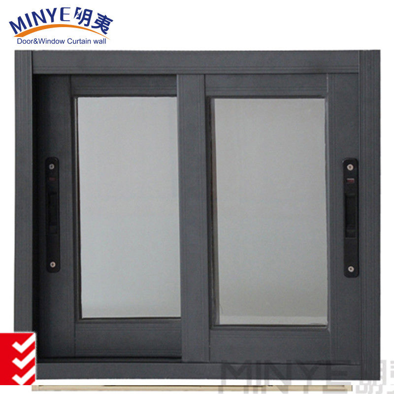Fenêtre coulissante de balcon en alliage d'aluminium avec profil de couleur personnalisé