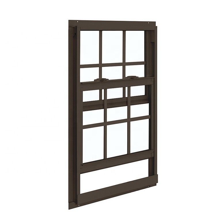 Couleurs personnalisées fenêtre de décoration en aluminium avec motif d'ouverture horizontal