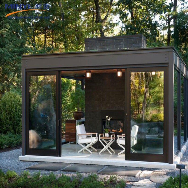 Système de porte coulissante en aluminium pour grandes portes intérieures en verre