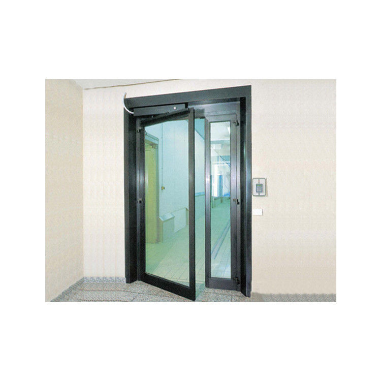 Porte en verre trempé en alliage d'aluminium massif dans un style de conception moderne avec ouverture de coffrage