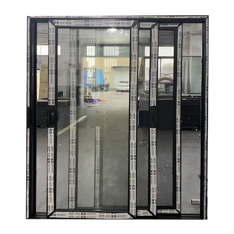 Porte coulissante en aluminium double verre triple verre finition pour la série extérieure optionnelle