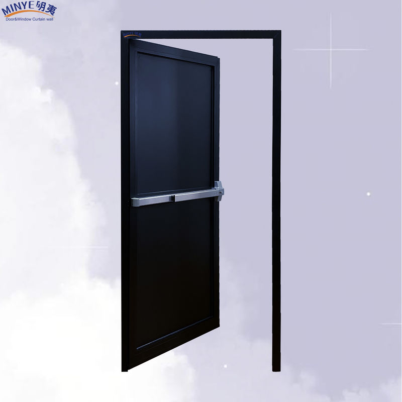 Améliorez vos portes extérieures avec une porte à pivot unique en aluminium noir d'une épaisseur de 2,0 mm
