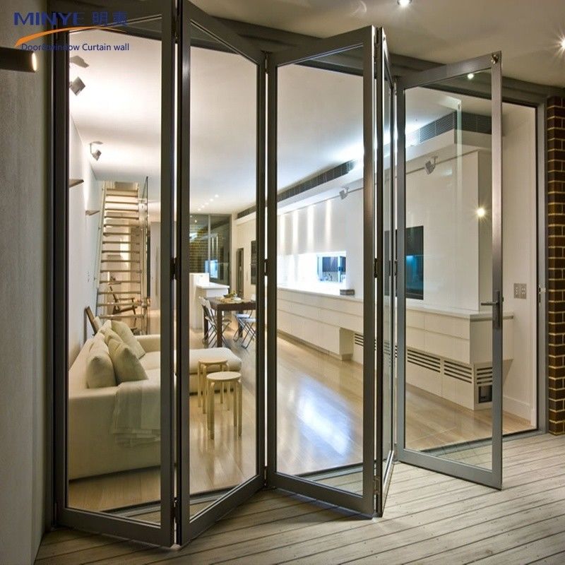 Décoration extérieure Remplaçable Entrée avant Porte d'entrée en verre avec filet d'écran en fibre de verre