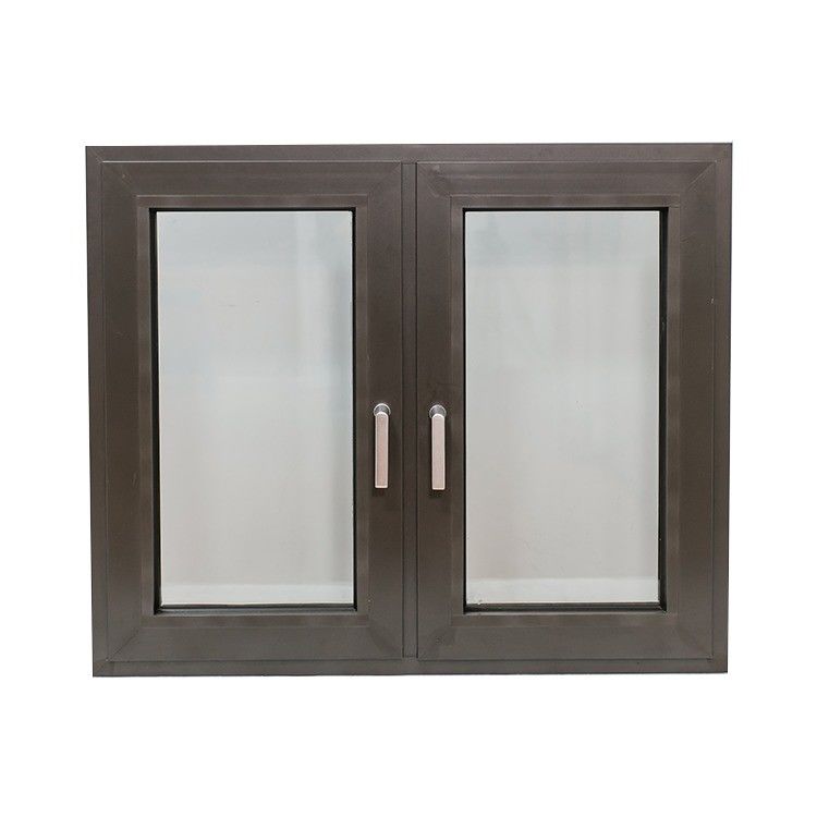 fenêtre en aluminium à dégagement thermique avec double verre trempé et couleurs personnalisées