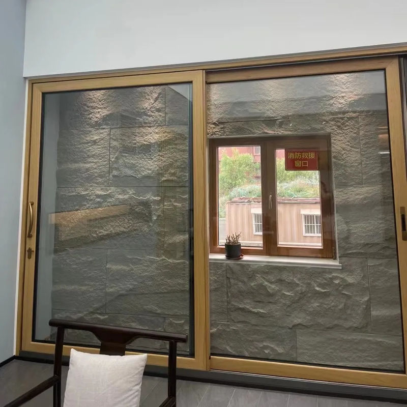 Surface finie Porte coulissante en verre en aluminium pour bureau français pour l' extérieur à prix abordable