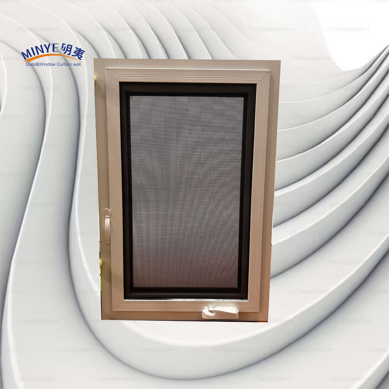 fenêtre en aluminium à décapage thermique avec écran détachable et conception double couleur