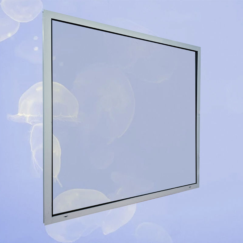 Cadre d'aluminium double verre trempé fenêtre de photo noire pour la promotion des produits