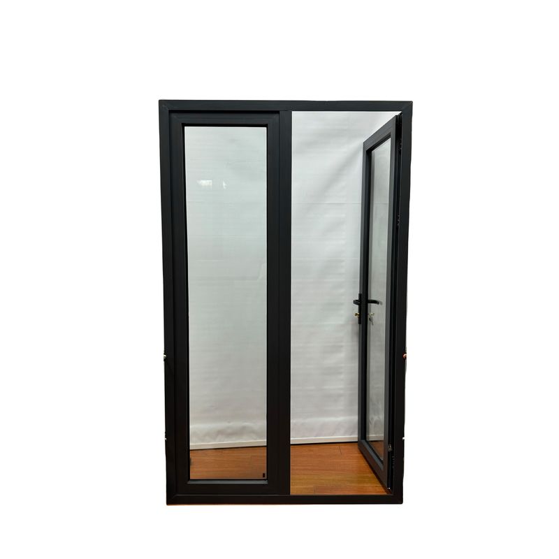 Porte en alliage d'aluminium de couleur personnalisée, résistance au vent et isolation thermique