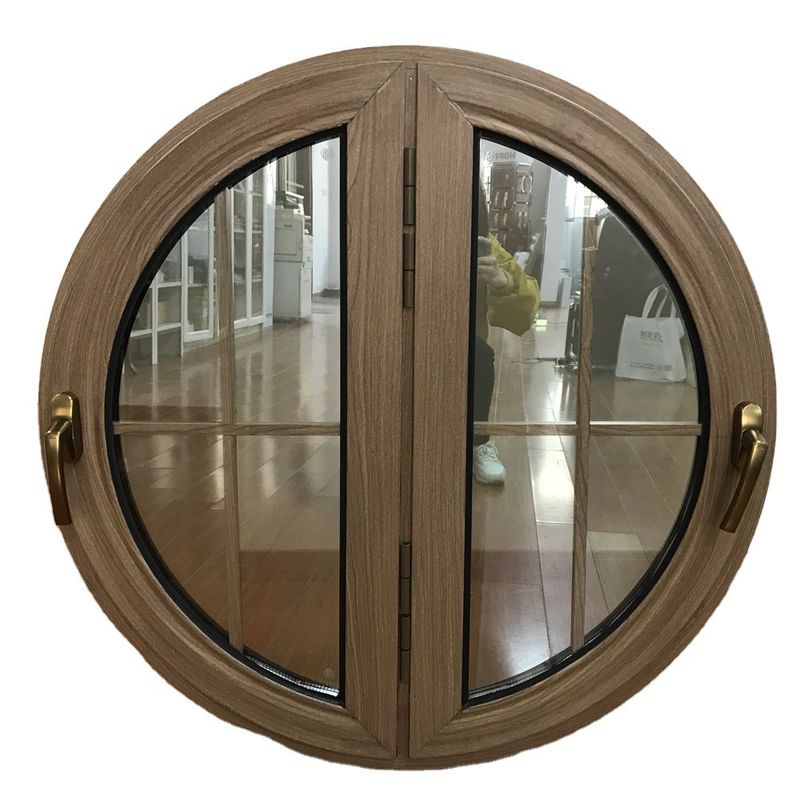 Bonne résistance à la corrosion fenêtre à carénage rond en aluminium avec une grande résistance et style