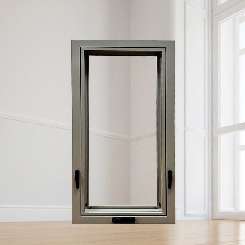 Fenêtre à auvents en aluminium de taille personnalisée avec bonne isolation acoustique et haute résistance